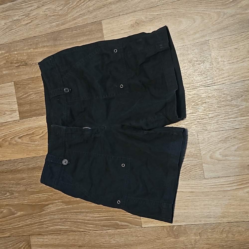 Woman's black jean shorts